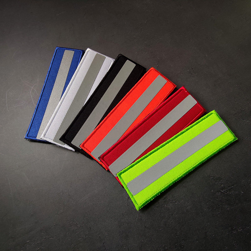 Embroidery reflective strips Chest Strip Safety Helmet Sticker badge Badge Badge Safety Recognition Morale Badge Outdoor Bag Accessories