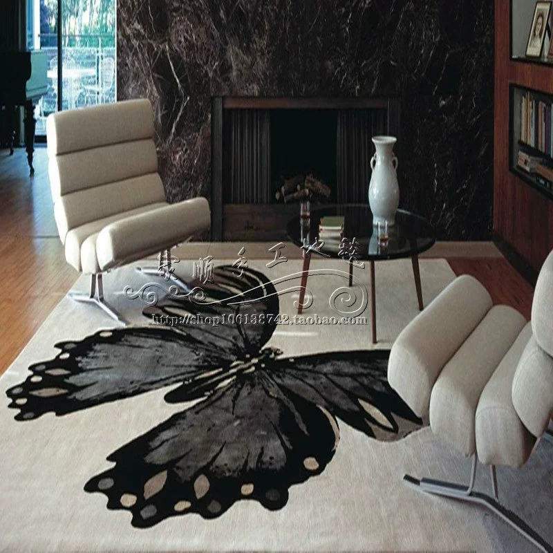 Cao cấp Châu Âu dày dặn New Zealand thảm len nguyên chất phòng khách bàn cà phê thảm sofa phòng ngủ thảm tùy chỉnh - Thảm