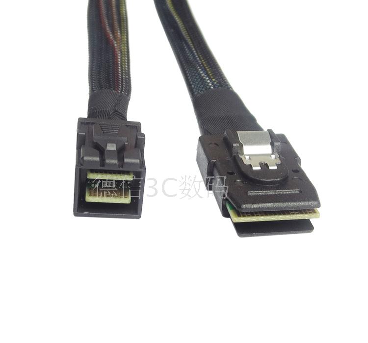 New mini sas HD SFF-8643 12G turn SFF8087 6g Back plate Hard disc cage Connecting data lines
