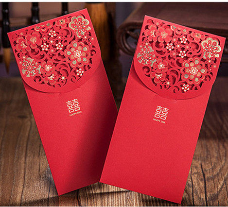 High-end Chinese-style hollow bronzing butterfly girlfriends wedding opening New Year's Li Shifeng creative newcomer wedding red envelope praise