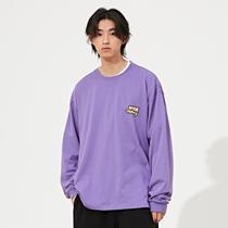 HUGALLGUILT autumn and winter NICETODAY basic four-color bottoming loose couple T-shirt bottoming mens and womens long-sleeved