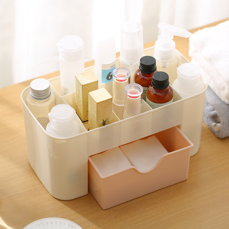 Cosmetics Plastic finishing containing box Desktop makeup Desk Skin Care Products Remote Control Jewelry Shelve debris Box
