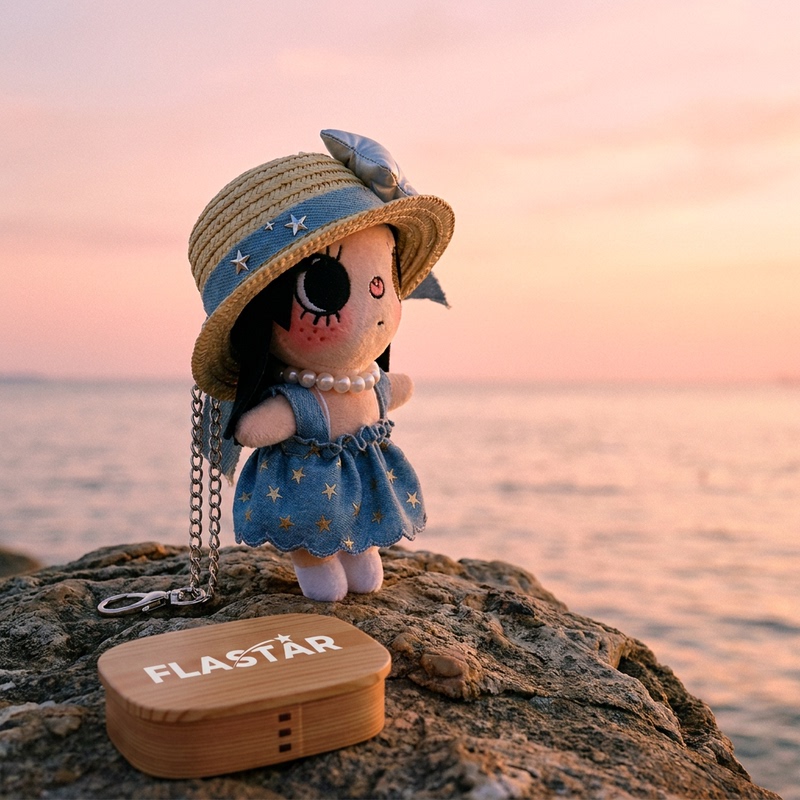Japanese Flastar Wearing a Straw Hat Star Denim Skirt Xiaoyu Yuy Doll Plush Toy Pendant Bag Charm Girl Gift Japanese Flastar Wearing a Straw Hat Star Denim Skirt Xiaoyu Yuy Doll Plush Toy Pendant Bag Charm Girl Gift
