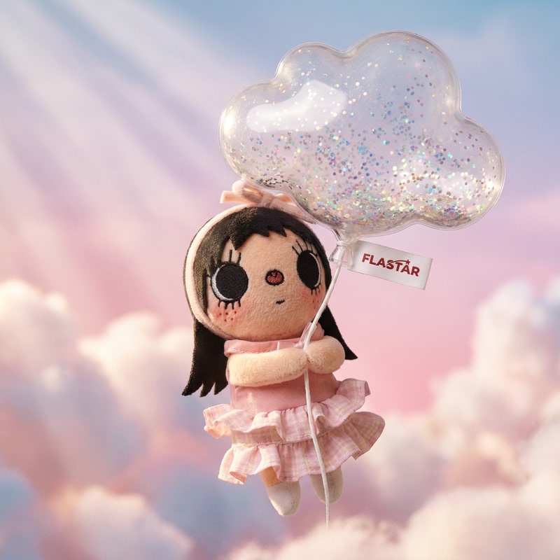 Japanese Flastar Strawberry Cake Skirt Little Jade Yuy Bag Pendant Cartoon Doll Keychain Ornament Girl Gift