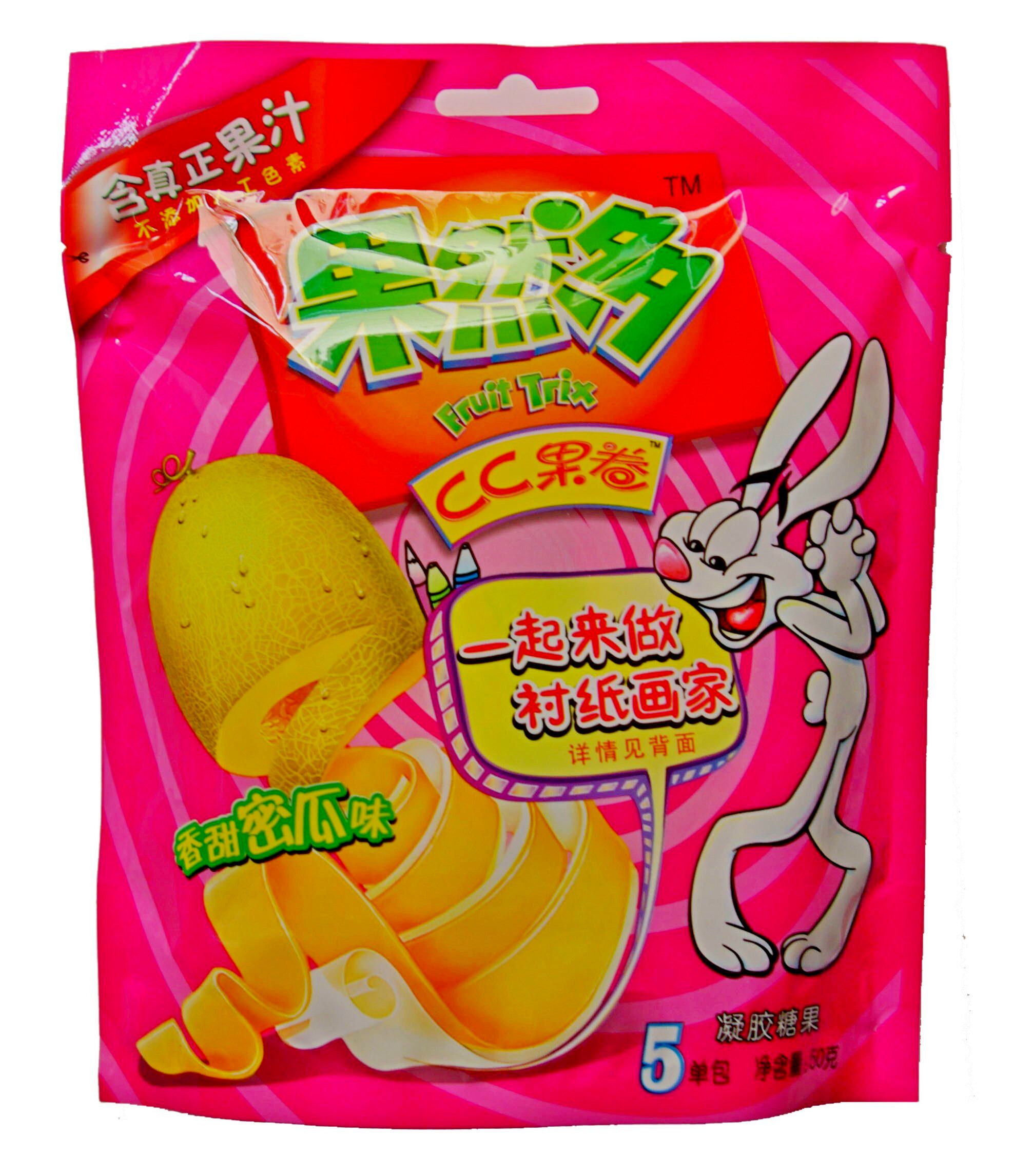 【天猫超市】果然多 哈密瓜味cc卷糖50g/包 新老包装随机发货