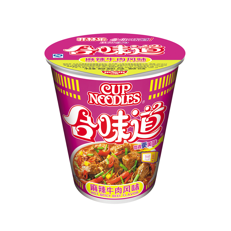 【天猫超市】日清合味道麻辣牛肉风味方便面84g/杯（原开杯乐）