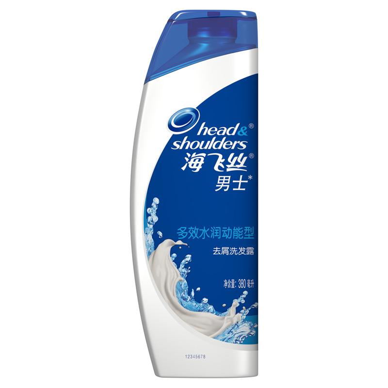 【天猫超市】海飞丝 洗发露/水男士去屑多效水润动能型380ml