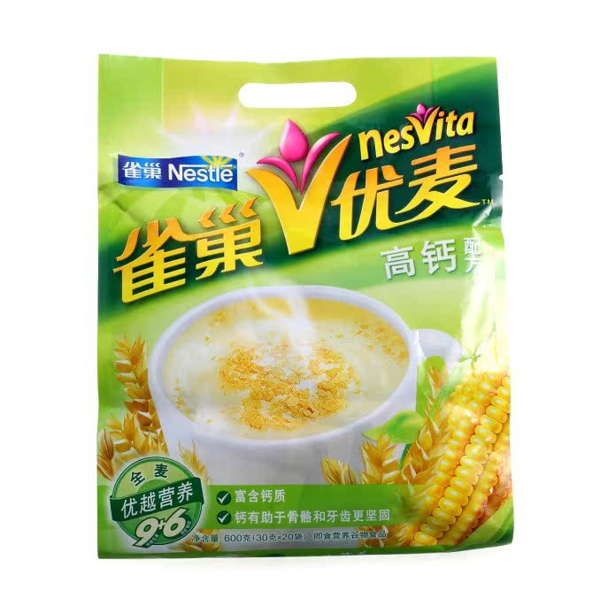 【天猫超市】雀巢麦片 优麦高钙配方600g 新老包装，随机发货