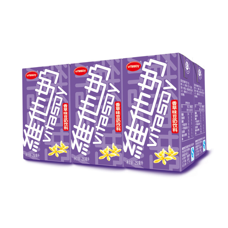 【天猫超市】维他奶香草味豆奶饮料250mL*6盒/组 芬芳香草味