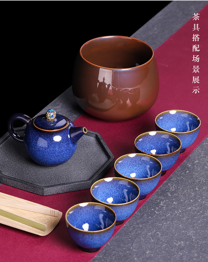 Tea Tea wash your Japanese ceramic size variable retro cup zen Tea accessories in hot water jar household barrel