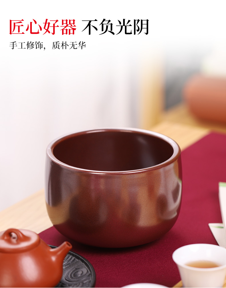 Tea to wash large Japanese zen water jar coarse TaoFang wash cup vessels of household Tea accessories in hot waste water bucket