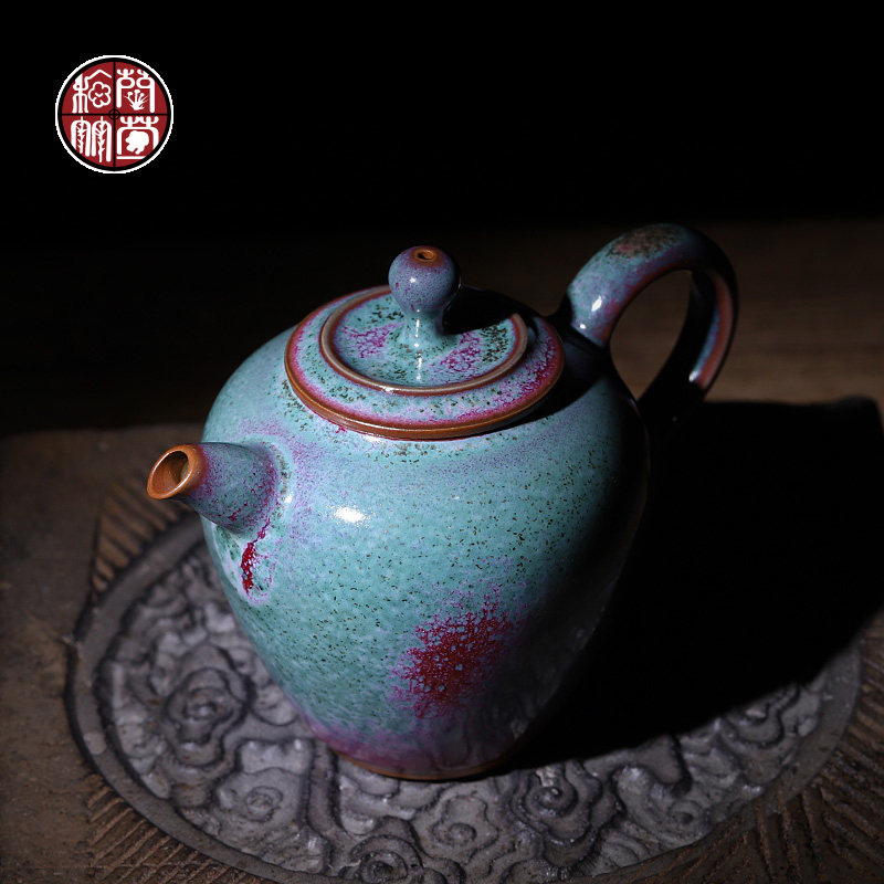 Jin jun porcelain teapot with a single one hand to restore ancient ways variable kung fu tea set single pot ball hole of the tea pot