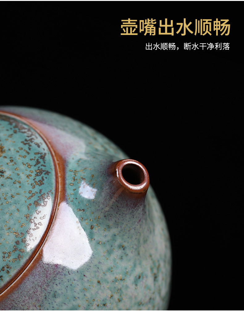 Jin jun porcelain quality goods is one little teapot with a tea teapot MiaoXingWei hand undressed ore glaze up xi shi pot