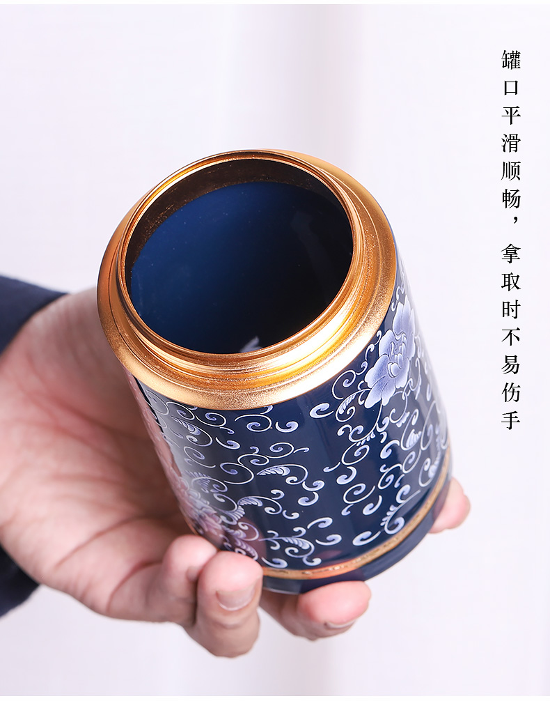 The Mini caddy fixings travel small POTS with portable moistureproof loose tea as cans ceramic storage tank general restoring ancient ways