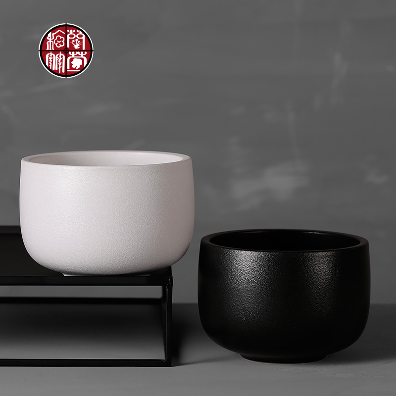 Coarse pottery tea wash to large water jar household utensils accessories for wash bowl Chinese ceramics from simple pure color sheet is tasted