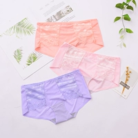 [4 miếng 19.9] J ~ 9 đồ lót phụ nữ cotton phụ nữ bụng túi hông hông kích thước lớn ren bên tóm tắt cotton quần lót nguyệt san