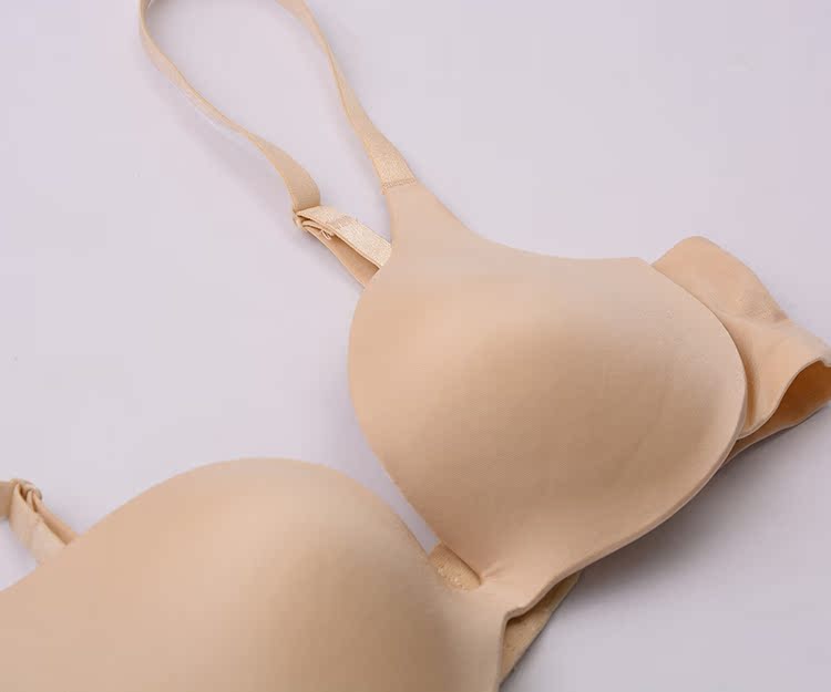 [đồ lót đĩa nhỏ] J ~ 16 không có dấu vết ở bên cạnh bên của mặt sữa trắng sáng và áo ngực thoáng khí thoải mái thu thập áo ngực do lot nu