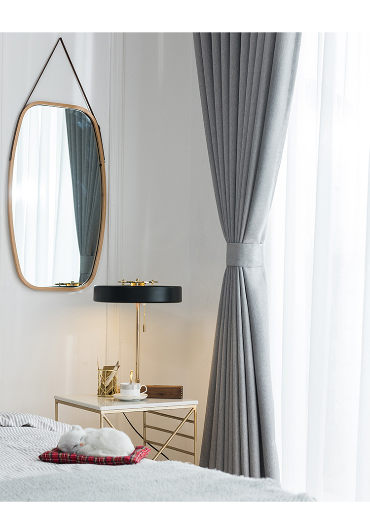 Đơn giản hiện đại hoàn thành rèm cửa twill xương cá rắn màu đa năng phòng khách phòng ngủ nghiên cứu sàn đầy đủ rèm cửa - Phụ kiện rèm cửa dây buộc rèm cửa nam châm