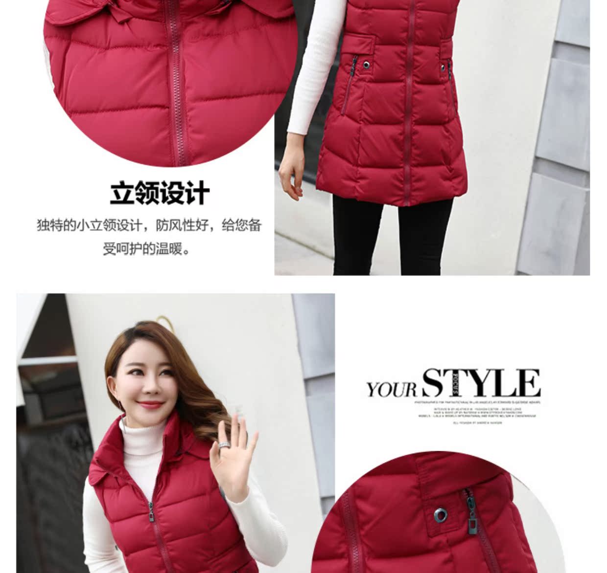 2018 cotton mới vest nữ mùa đông dài phiên bản Hàn Quốc của quần lọt khe mỏng nữ size lớn vest vest dày áo khoác len nữ