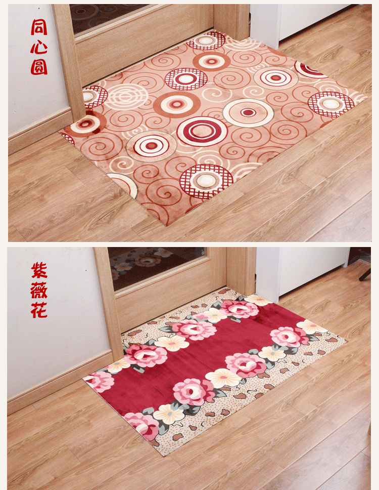 Nhập thảm cửa vào thảm cửa nhà thảm mạng màu đỏ có thể được cắt thảm nhà bếp thấm mat xốp trải sàn vân gỗ