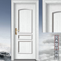 Q01 solid wood composite baking lacquered door anti-convex buttoning wire door assembled buckle line door wooden door wooden door bedroom inner door suit door