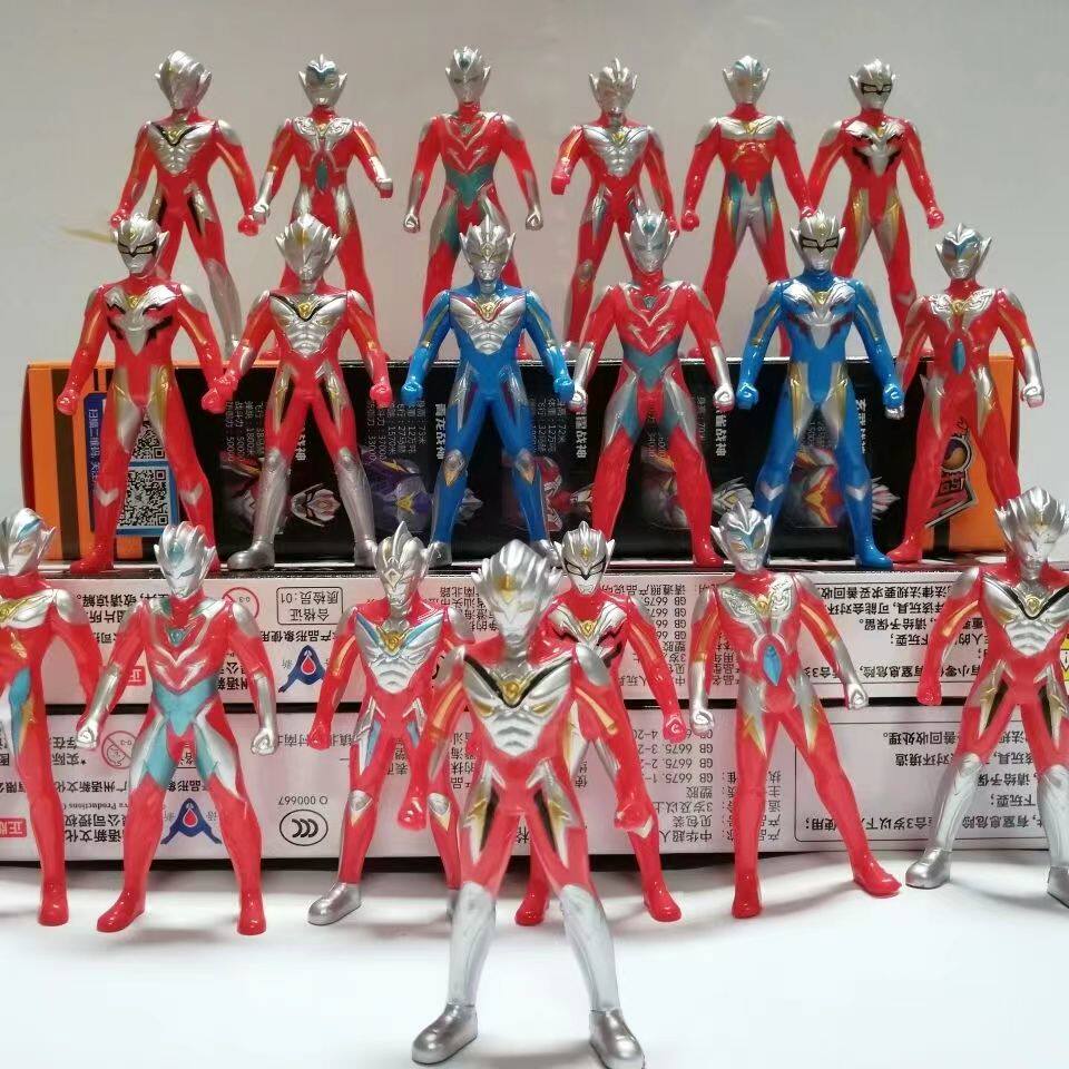 Yuxin Genuine Chinese Superman Holy Sword Transformation Summoning Weapon Soft Rubber Ultraman Fighting Monster Cake Doll Toy