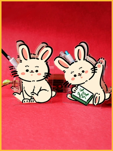 Акриловый держатель для ручек для школьников, милые канцтовары, делается под заказ