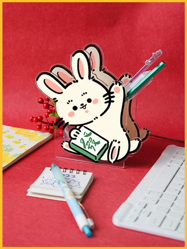 Акриловый держатель для ручек для школьников, милые канцтовары, делается под заказ