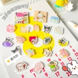 Индивидуальные акриловые таблетки 2 см. Маленькие кусочки пластины DIY Прозрачный двойной противоположный половой пятно 4 см. Гуманоидный орнамент.