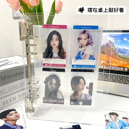 Ark Card Book Custom Transparent Four -House Live Pages A5 Перегородка A4 Внутренняя страница DIY Storage Руководство для небольшой карты