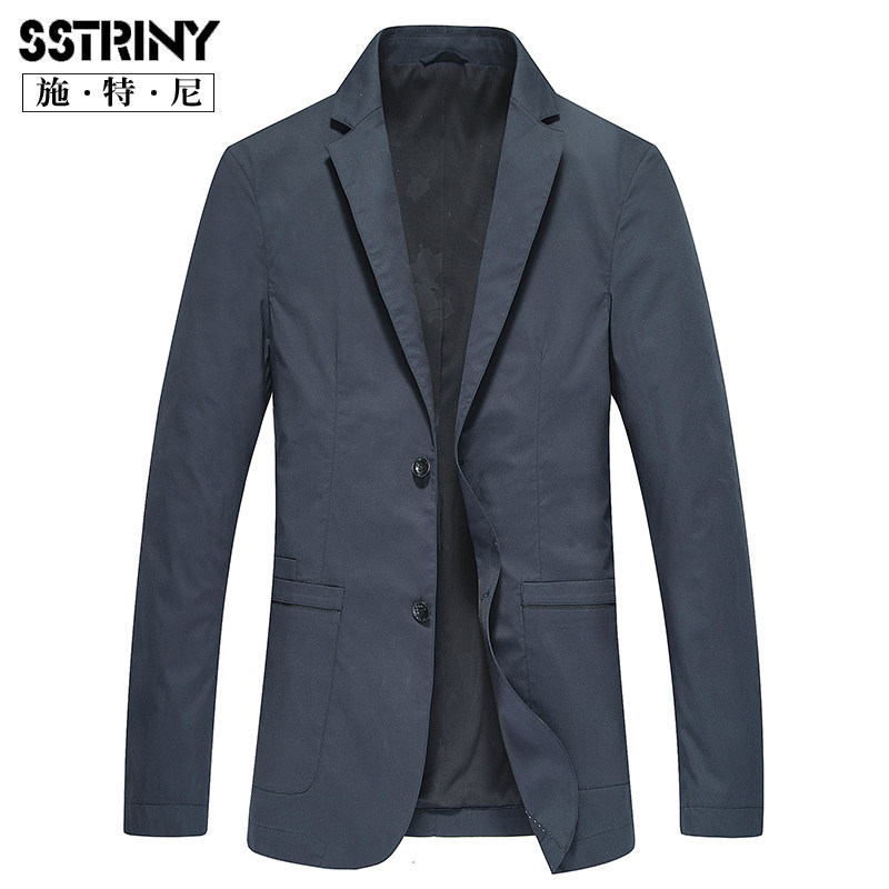 Sterny Men's Spring and Autumn Suit Men's New Men's Casual Suit Youth Thin Section Slim Cotton Single Western Jacket