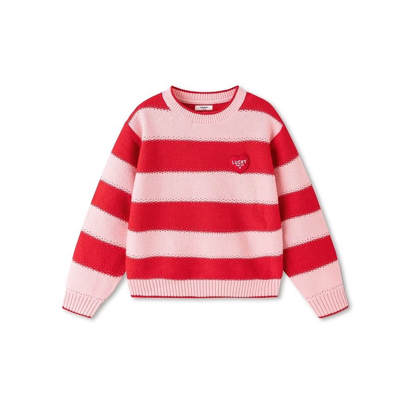 【百补】巴拉巴拉儿童圆领针织毛衣拜年服