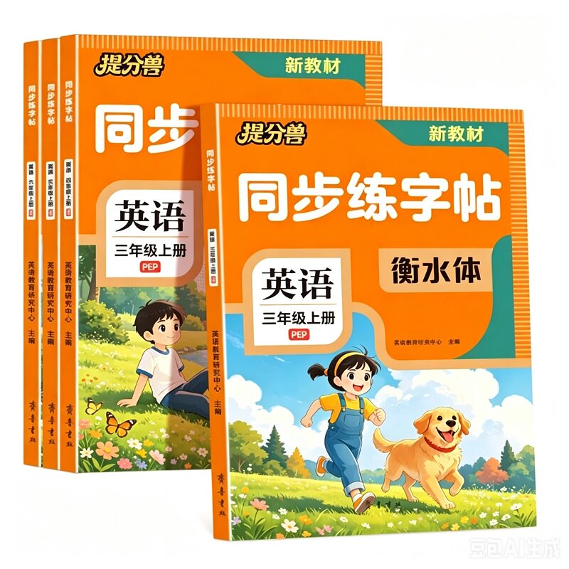 当当网2026新版衡水体英语同步练字帖 三年级上册四年级五年级六年级人教版英语同步练字帖小学生专用国标体26个英文字母每日一练