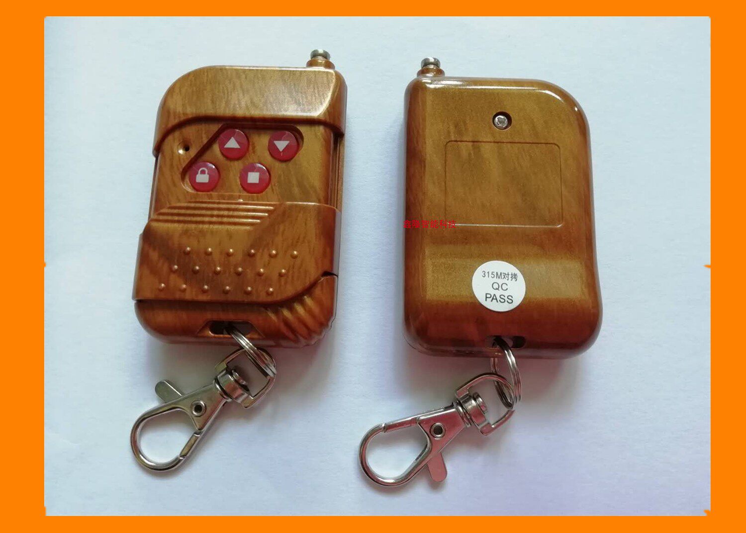 Peach wood type white steel type rolling shutter door garage door key universal 315 433 frequency fixed code to copy remote control