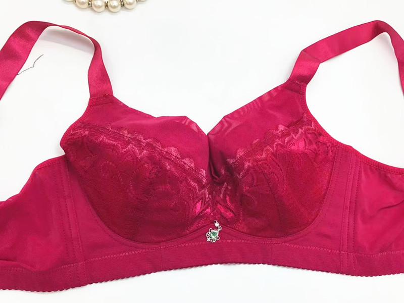 Mùa hè mới siêu mỏng cup mỏng phần gợi cảm không có vòng thép sâu V thu thập điều chỉnh kích thước lớn đồ lót ren áo ngực áo ngực không dây