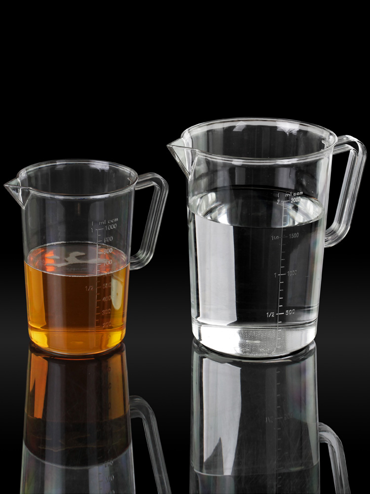 Baking plastic measuring cup Household PC transparent measuring cup with scale 500ml 1L 2L