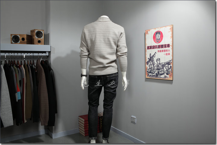 Áo khoác len nam mùa thu đông 2017 Áo len dệt kim Lapel Slim Áo len cardigan Top 713 - Cardigan áo thun nam
