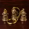 Animal copper bell Pure copper two keychain pendant Fu Lu ornaments pendant vintage Chinese style gift bag pendant