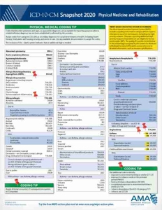 预售【外图原版】进口英文 医学类 ICD-10-CM 2020 Snapshot Coding Card: Pediatrics