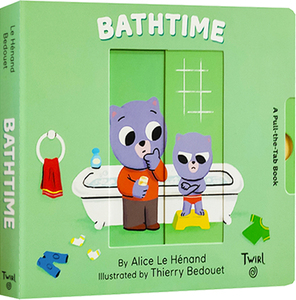 【外图原版】进口英文绘本 Pull And Play Bathtime 纸板书 抽拉机关操作书 洗澡时间 幼儿生活习惯培养 儿童启蒙图画书