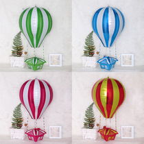 New aluminum film balloon three-dimensional 4D ball hot air balloon shape childrens birthday party aluminum foil helium floating decoration ball