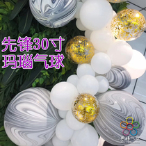 American imported pioneer Qualatex 30 inch Agate round balloon painted balloon marbled balloon