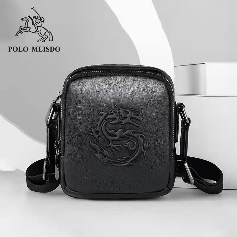 British Paul single shoulder bag men's small leather messenger bag casual small backpack youth tide brand 2021 new