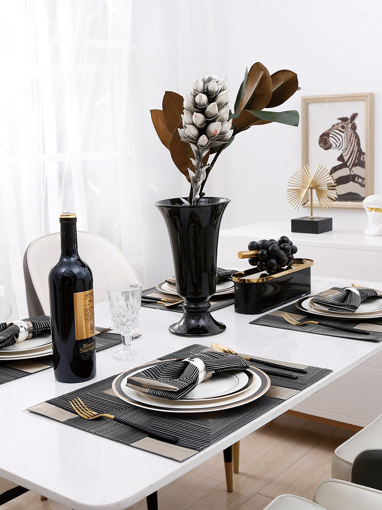 Modern Light Lavish Western Meal Cushion Superior Sensory board Dining Towel Suit Nordic Dinner Plate Insulation Mat Cloth Table Mat Customised