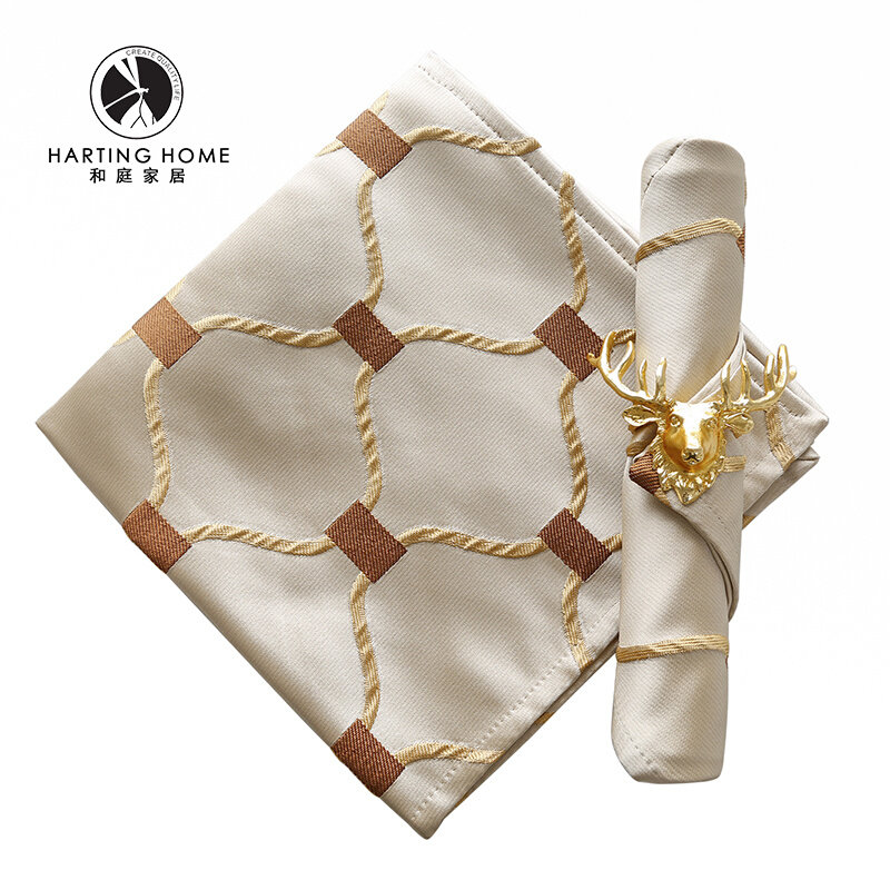 Napkin Dining Clasp Light Lavish Style Hotel Fold bouquet Fancy Dining Room-style Dining Room Swing Table home Fang Towel Cushion