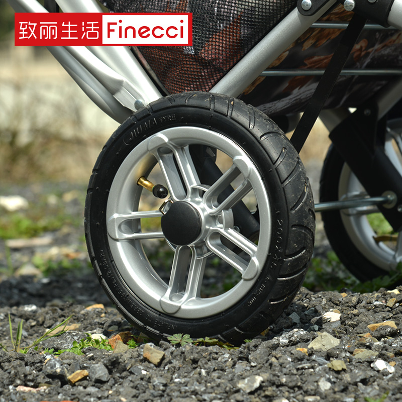 Zhili living inflatable rubber wheels portable shopping cart to buy a vegetable cart spare wheels inner and outer tires shock-absorbing wheels 2