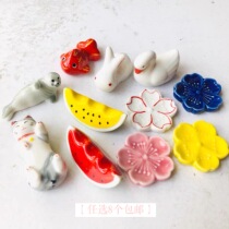 Ceramic pen holder small whale watermelon Swan goldfish pen cute decoration painting gadget