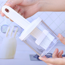 Japanese kitchen cooking barbecue brush oil brush bottle set Seasoning sauce brush oil brush Pancake omelette brush with cover leak-proof