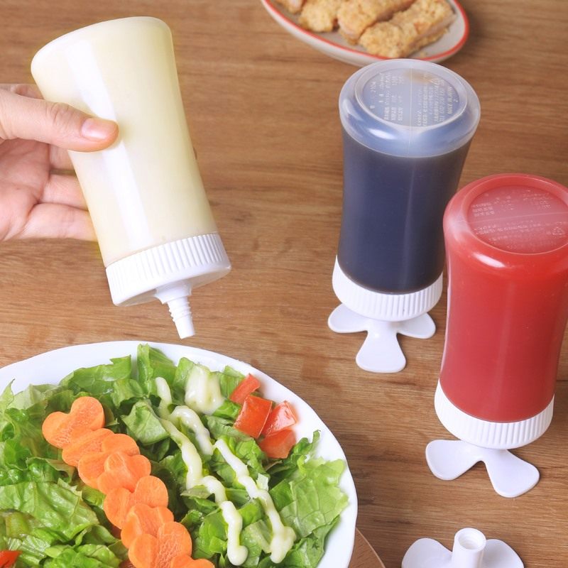 Japan Imports Inverted Squeeze Sauce Bottle Honey Oyster Sauce Juice Jam Squeeze Bottle Tomato Sauce Condensed Milk Salad Sauce Bottle