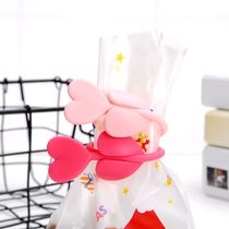 Japan KM sealing clip Plastic bag clip Food sealing rope Sealing strip binding rope Potato chip clip bag sealer